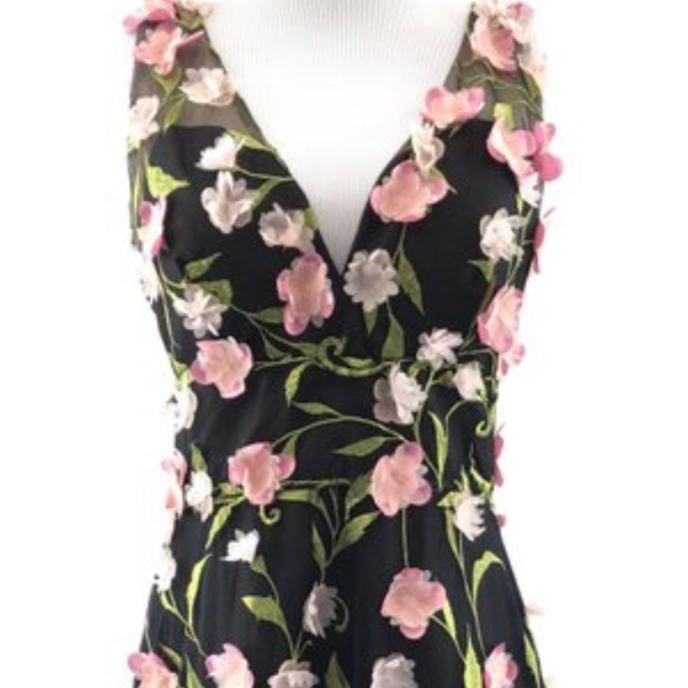 Marchesa floral embellished cocktail dress